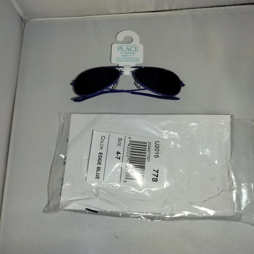 LOT- 4 Pairs The Childrens Place Sunglasses Size 4-7 NOS Pink Blue Orange